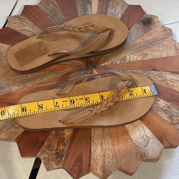 Rainbow Braidy Twist Flip flops women's size small (5.5 -6.5) - Picture 8 of 9